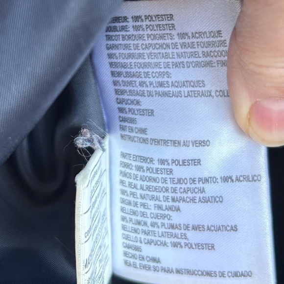 Michael Kors Navy Down Parka, size Small - Picture 11 of 13